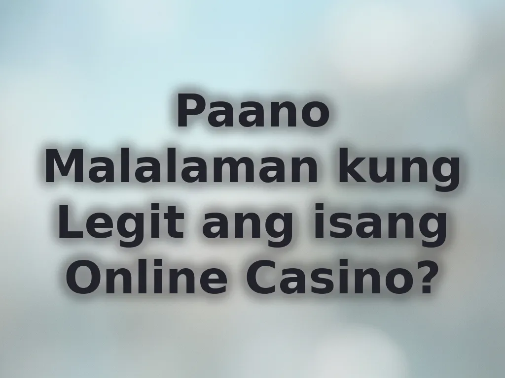 Legit Casinos